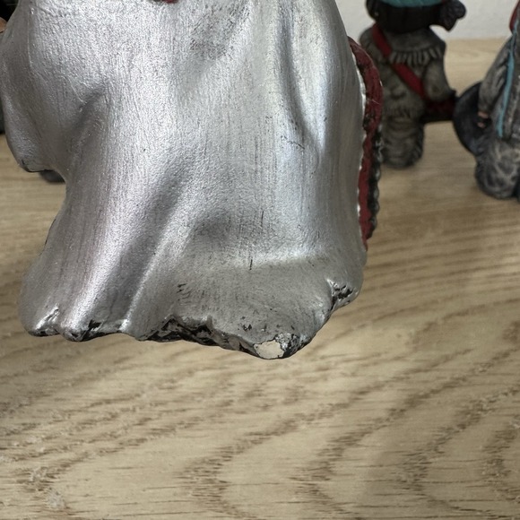 Native American Nativity Scene Kimple Hand Painted Ceramic 13 Pieces‎ Vintage - Picture 9 of 16